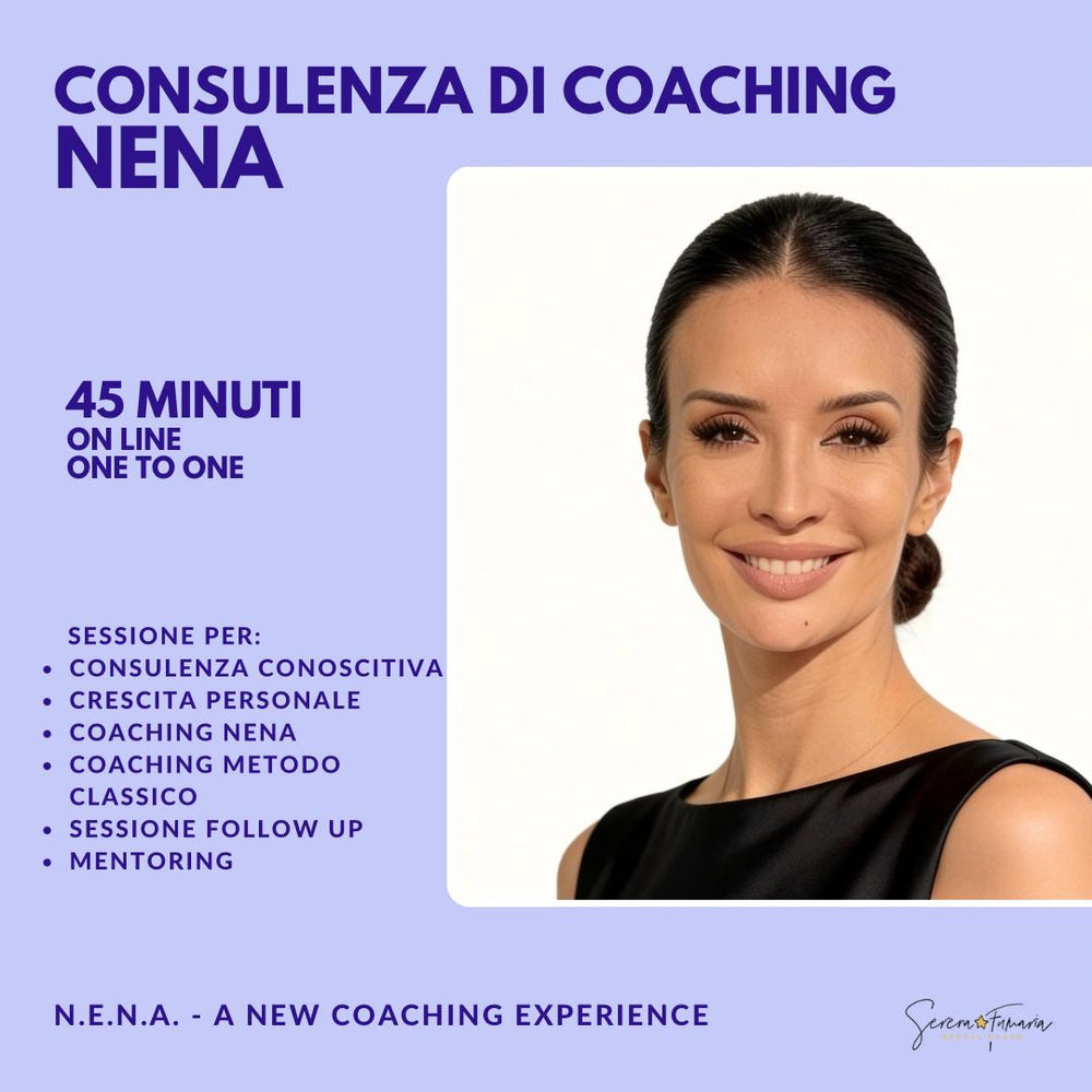 PRIMA CONSULENZA CONOSCITIVA COACHING One -To-One Metodo NENA