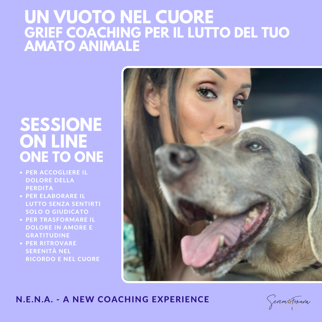 GRIEF COACHING Nena -  per affrontare la perdita del tuo amato animale