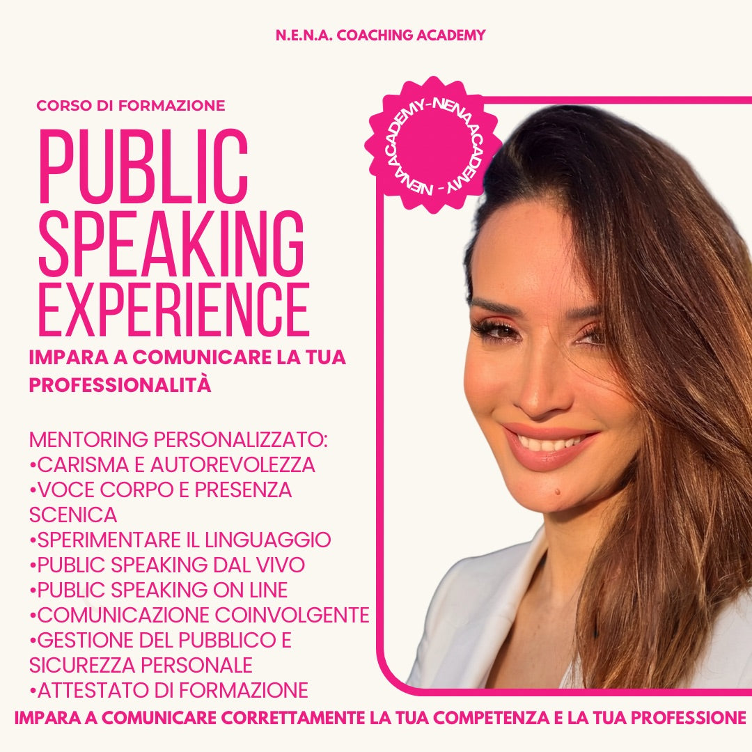 PUBLIC SPEAKING EXPERIENCE  PRO - Formazione – Impara a comunicare il valore della tua professionalità